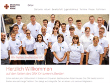 Tablet Screenshot of drk-bretten.de